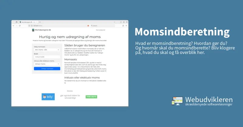 Momsindberetning – få overblik over hvad du skal og hvornår